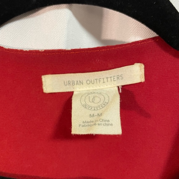 Urban Outfitters Red Tie Top - Picture 2 of 5